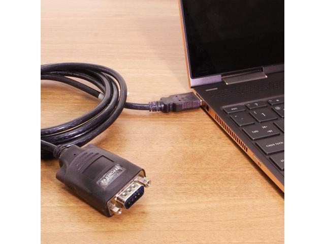 Coolgear 72in. USB to RS-232 Serial DB9 Adapter w/ Prolific Chip (Pl-2303HX)