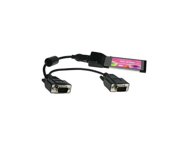 SERIALGEAR Two Port RS-232 ExpressCard DB-9 Dongle for New Laptops