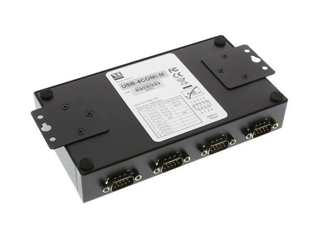 SERIALGEAR USB-4COMi-M USB to Quad RS-422/485 Metal case with DIN-Rail
