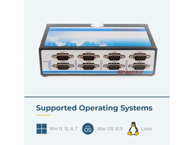 SerialGear 8 Port USB to Serial Adapter - RS-422 / RS-485 - Surface Mountable - Surge Protection