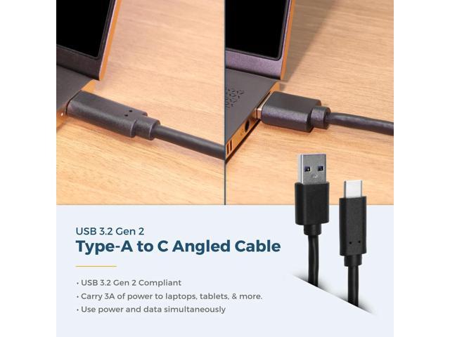 Coolgear USB 3.2 Gen 2 Type-C Male to Type-A Male Cable - 1ft