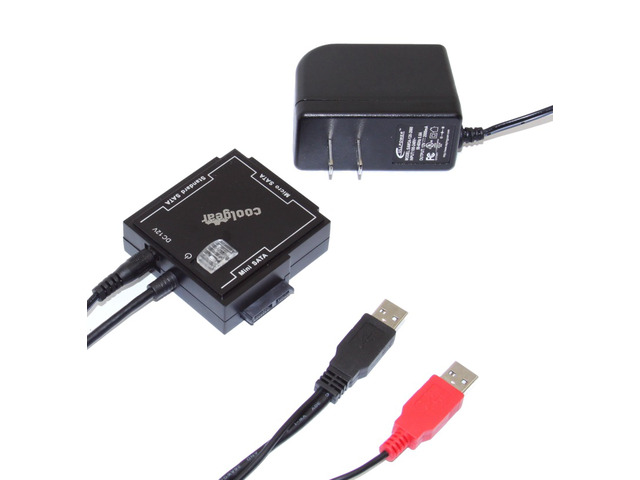 CoolGear Universal Sata Drive Adapter for all SATA Drives with Power Adapter