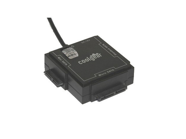 CoolGear Universal Sata Drive Adapter for all SATA Drives with Power Adapter