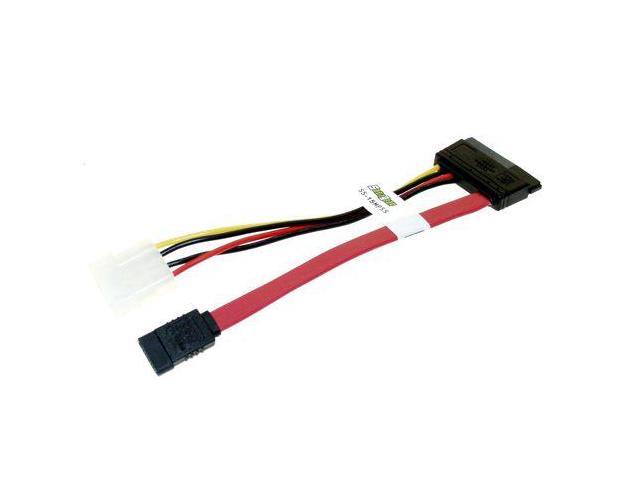SATACables 5 inch Serial ATA Data Cable with Power Adapter