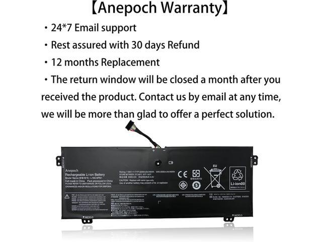 L16C4PB1 Laptop Battery Replacement for Lenovo Yoga 720-13IKB 730-13IKB 730-13IWL Series Notebook L16L4PB1 L16M4PB1 5B10M52738 5B10M52739...