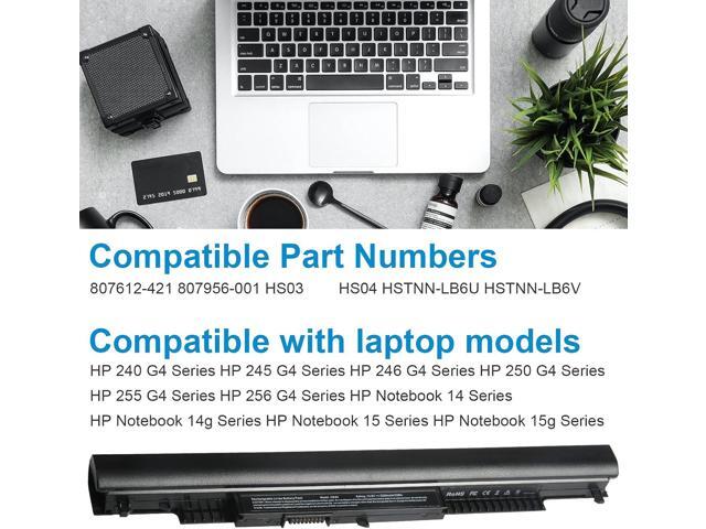 TREE. NB 807956-001 807957-001 Replacement Laptop Battery for HP Spare 807611-421 HS04 HS03 Notebook 15-AY039WM 15-ay013nr 15-AY009DX 15-ay191ms...