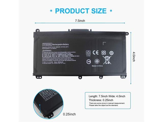 920070-855 TF03XL Laptop Battery for HP Pavilion 15-CC 15-CD 14-BF 15-CC0XX 15-CC1XX 15-CD0XX 15-CC123CL 15-CC561ST 15-CC154CL 15-CC184CL...