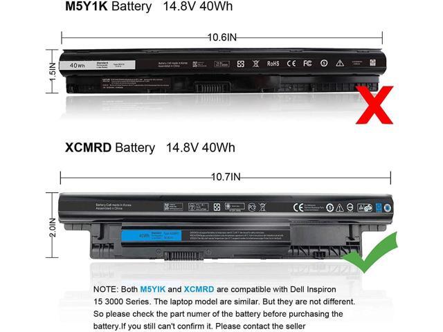 40WH XCMRD 14.8V Battery for Dell Inspiron 15 3000 Series 15 3531 3537 3541 3542 3543 3521 i3531 i3542 i3543 3878 17 3737 3721 15R 5521 5537 17R...