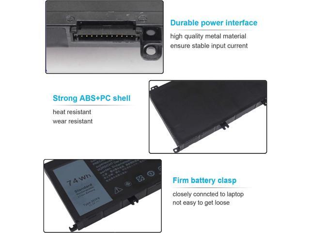 74Wh Type 357F9 71JF4 Battery Compatible with Dell Inspiron 15 7000 7559 7557 7567 7566 7759 15 5576 5577 INS15PD Series 15-7559 0GFJ6 P57F 071JF4...