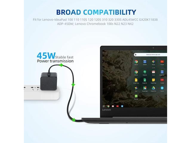 45W 20V 2.25A AC ADL45WCC Adapter Charger for Lenovo IdeaPad 510-15ISK 510-15IKB 110-14IBR 110-15ISK 110-15ACL Ideapad 110 510 710S Flex 4 5 Yoga...