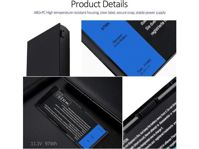 SOLICE New M4800 M6800 FV993 Laptop Battery Compatible with Dell Precision M4600 M4700 M6700 M6600 Series,Fits FJJ4W KJ321 PG6RC V7M28 R7PND Laptop...