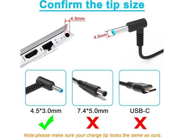 90W AC Adapter Replacement for HP Laptop Charger for HP Pavilion X360 11 13 14 15 17; HP Envy 13 15 17 M6 M7 X360, Stream 11 13 14 AC Adapter; HP...