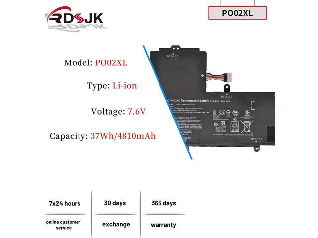 PO02XL Laptop Battery for HP Stream 11-R 11-R014WM 11-R010NR 11-Y 11-AH 11-AK 11-AH011WM Series P002XL 823908-1C1 824560-005 824536-850 HSTNN-IB7G...