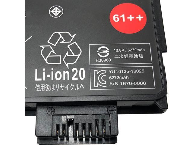 01AV427 61++ Laptop Battery Replacement for Lenovo Thinkpad A475 A485 T470 T480 T570 T580 TP25 P51S P52S Series Notebook 01AV492 01AV427 01AV428...