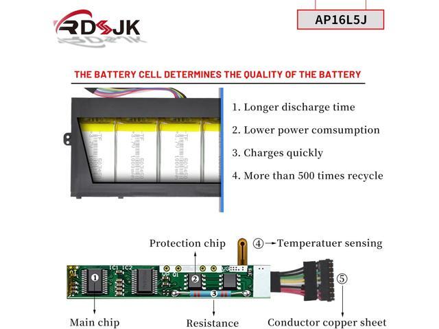 AP16L5J Laptop Battery for Acer Aspire Swift 5 SF514-52T SF514-53T Pro SF514-52TP Spin 1 SP111-32N SP111-33 SP111-34N SF514 TravelMate X5...