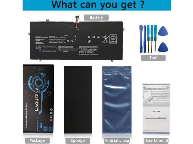 L12M4P21 Laptop Replacement Battery for Lenovo Yoga 2 Pro 13 Series L13S4P21 121500156 21CP5/57/128-2 7.4V 54WH/7400MAH 8-Cell