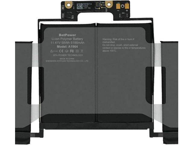BatPower A1964 Replacement Laptop Battery for Mid 2018 2019 Apple MacBook Pro 13-inch A1989 EMC 3214 EMC 3358 BTO/CTO Battery MacBook Pro 13' Touch...