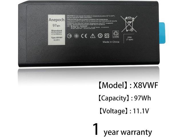 Anepoch X8VWF Laptop Battery Replacement for Dell Latitude 14 Rugged 5404 5414 E5404 Extreme 7404 7414 E7404 Series Notebook VCWGN YGV51 CJ2K1...