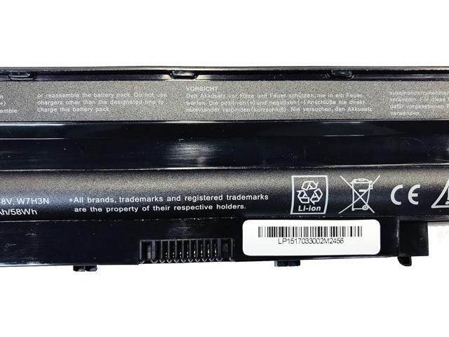 GHU New Battery 58 Wh Replacement for J1KND 4T7JN TKV2V W7H3N YXVK2 Compatible for Inspiron N3010 N4010 N4110 N5010 N5110 N7010 M4110 WT2P4 383CW...