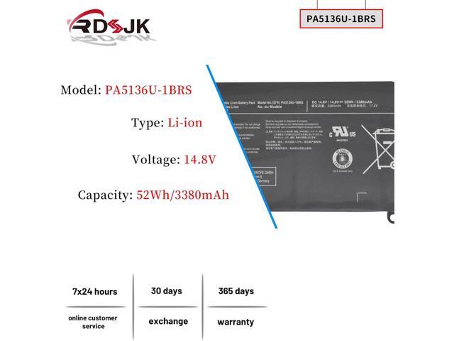 PA5136U-1BRS PA5136U Laptop Battery for Toshiba Portege Z30 Z30-A Z30-A-12U Z30-B Z30-A1301 Z30-AK01S Z30-AK03S Z30-AK04S Z30-AK06S Z30-AK12S...
