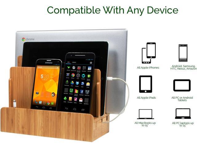 Great Useful Stuff G. U.S. Multi-Device Charging Station Dock & Organizer - Multiple Finishes Available. for Laptops, Tablets, and Phones - Strong...