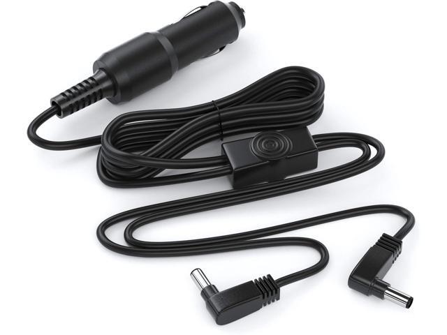 Pwr+ Extra Long 11 Ft Car Charger for Sylvania FANGOR NaviSkauto WONNIE Headrest Dual Screen Portable DVD Player Dc Auto Adapter Power Supply Cord