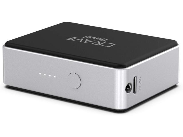 Crave Portable Power Bank Travel 6700mAh [USB + Type C] External Battery Pack Charger for iPhone, iPad, Samsung and More