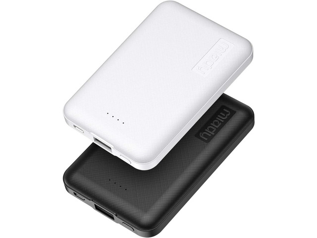 Miady 2-Pack Small Portable Charger 5000mAh Power Bank Travel Battery Pack Dual USBLightweight2 Outputsfor BackpackCompatible with iPhone Galaxy...