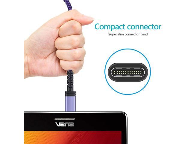 C Charger Cable Fast Charging Phone Android Power Cord 4Pack for Samsung Galaxy S24+ S23 Ultra S22 Plus Note 21/20 Ultra, S21+/S20 Plus/S21 S20...