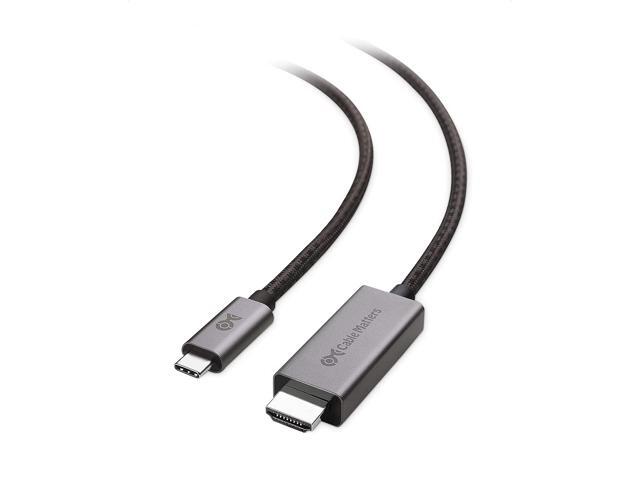 Cable Matters 48Gbps USB C to HDMI Adapter Cable Supporting 4K 120Hz and 8K HDR - Thunderbolt 3 and Thunderbolt 4 Port Compatible - 6ft - Maximum.