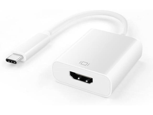 TNP USB Type C to HDMI Adapter - USB-C 3.1 Male to HDMI Female High Speed Ultra HD UHD 4K 1080P Video Audio AV Adaptor Converter Cable Wire Cord.