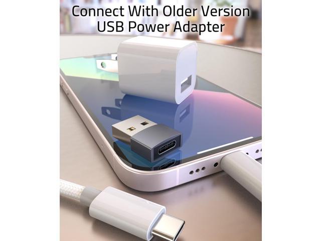 KEHIPI USB C Female to USB Male Adapter Pack of 3 [Travel Must Haves, Aluminum] USB C to USB Adapter, Type C Charger Cable Power Converter...
