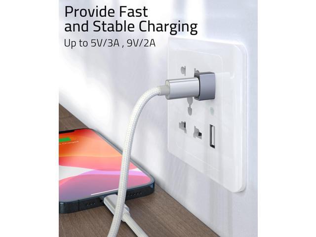 KEHIPI USB C Female to USB Male Adapter Pack of 3 [Travel Must Haves, Aluminum] USB C to USB Adapter, Type C Charger Cable Power Converter...