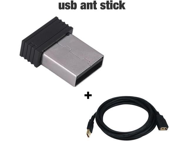 USB ANT+ Stick Dongle Adapter Wireless Receiver for Zwift, TheSufferfest, TrainerRoad, Rouvy to Upgrade Bike Trainer (with 3 Meters Extension Cable)