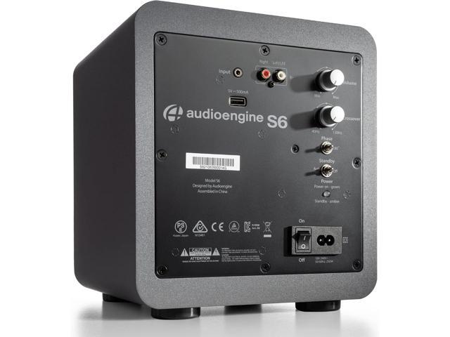 Audioengine S6 210 Watt 6' Compact Powered Subwoofer, Powerful Bass in a Small Package