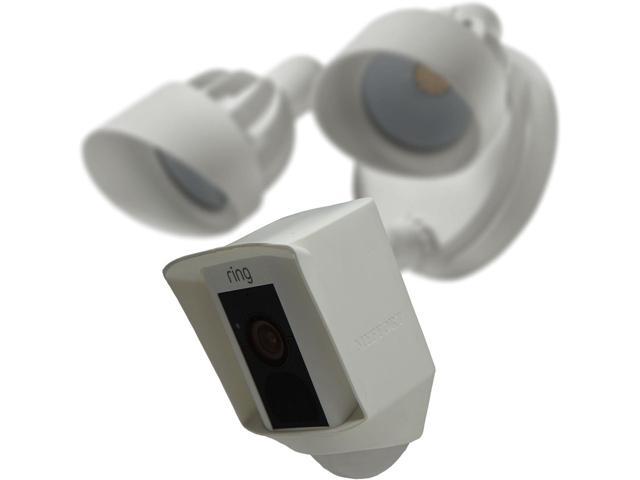 Silicone Skin Case Cover Compatible with Ring Floodlight Camera - Sun Glare, UV & Weather Protection Skins Cover - White
