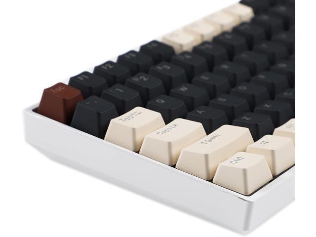 YMDK Double Shot 108 Dyed PBT Shine Through OEM Profile Keycap Rainbow Carbon Sunset Backlit Keycaps for MX Switches Mechanical KeyboardOnly...