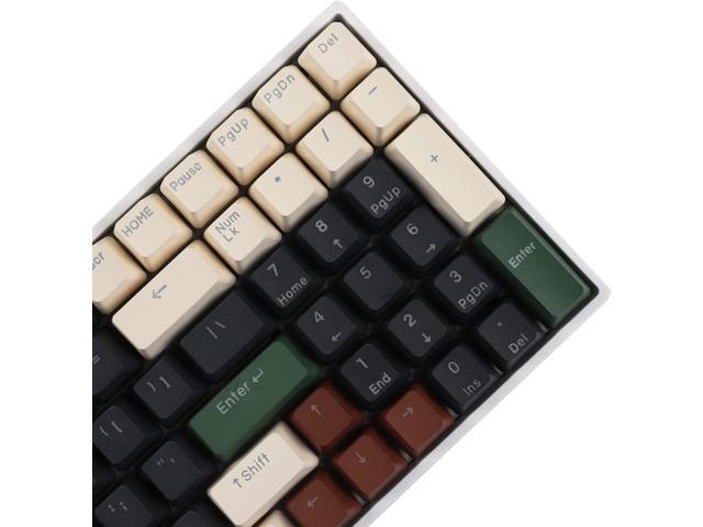 YMDK Double Shot 108 Dyed PBT Shine Through OEM Profile Keycap Rainbow Carbon Sunset Backlit Keycaps for MX Switches Mechanical KeyboardOnly...