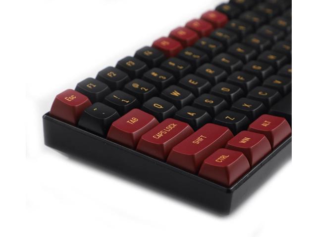 YMDK YSA Ball Shape Double Shot Keycaps PBT Keycap for MX Keyboard 104 87 61 Melody 96 KBD75 ID80 GK64 SP84 Lower Than SA (Red Samurai 151)