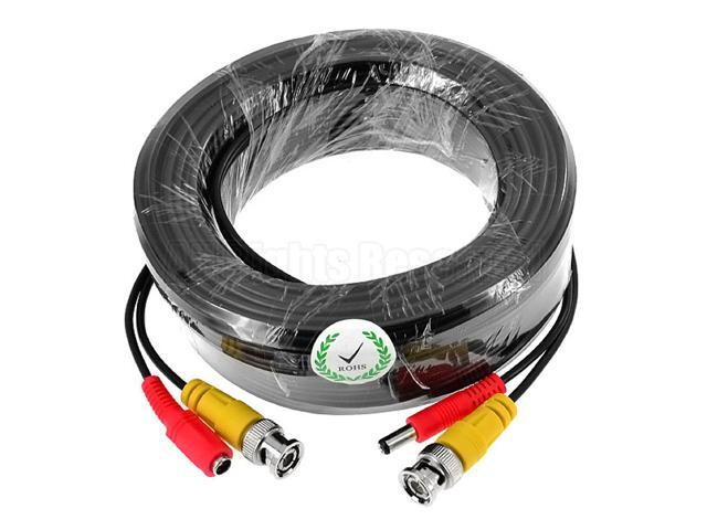iKKEGOL 15M 49ft BNC Video DC Power Extension Cable for CCTV Camera DVR