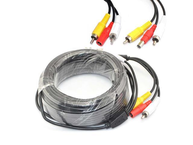 iKKEGOL 30M 98ft BNC CCTV Camera 12V Powered Video Extension Cable for DVR Security Camera