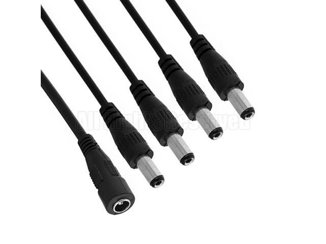 iKKEGOL 1 To 4 Way DC Power Splitter Cable Lead Adapter Cord for CCTV Camera 9V 12V PSU