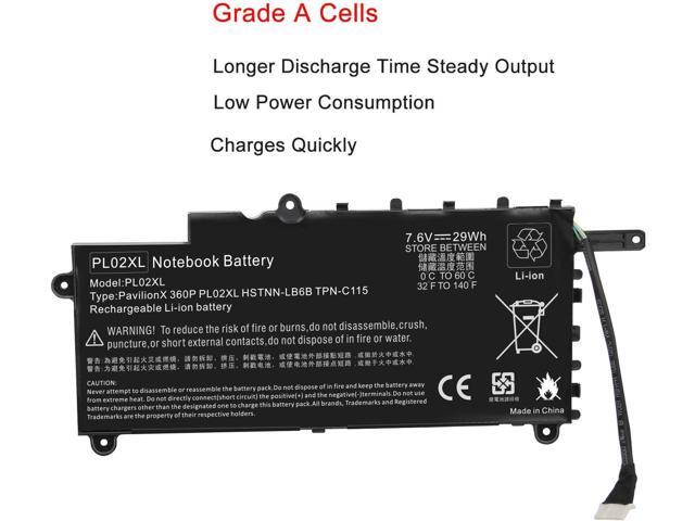 Fancy Buying New Pl02xl 751681-231 Laptop Battery for Hp Pavilion 11-n X360 Series 11-n010dx 751875-001 Hstnn-lb6b Tpn-c115 HSTNN-DB6B Notebook...
