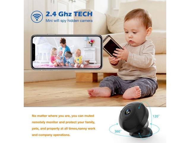 Mini Spy Camera 1080p Hidden Camera,Wireless WiFi Small USB Hidden Camera with Audio Night Vision and Motion Activated Indoor Use Security Cameras...