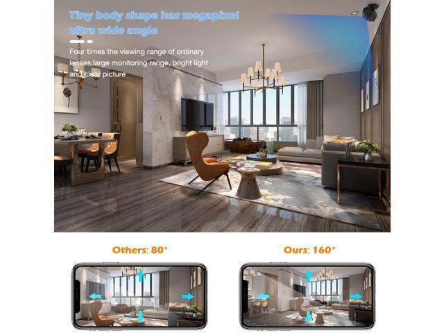 Mini Spy Camera 1080p Hidden Camera,Wireless WiFi Small USB Hidden Camera with Audio Night Vision and Motion Activated Indoor Use Security Cameras...