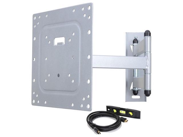 VideoSecu Tilt Swivel Full Motion Swing Arm TV Wall Mount Bracket for most 22-42 inch LCD LED 3D HDTV Flat Panel Screen Displays - Free 10ft HDMI...