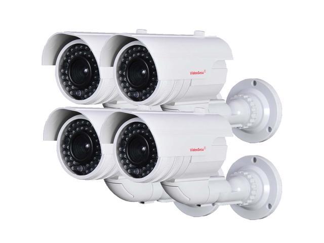 Photos - Surveillance Camera VideoSecu 4 Pack CCTV Dummy Fake Infrared LEDs Flashing Light Surveillance