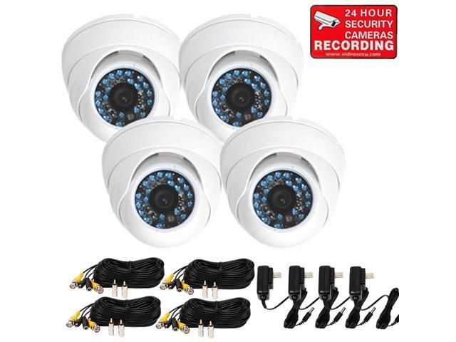 Photos - Surveillance Camera VideoSecu 4 Pack Build-in 1/3 inch CCD Infrared Day Night Vision 3.6mm Wid