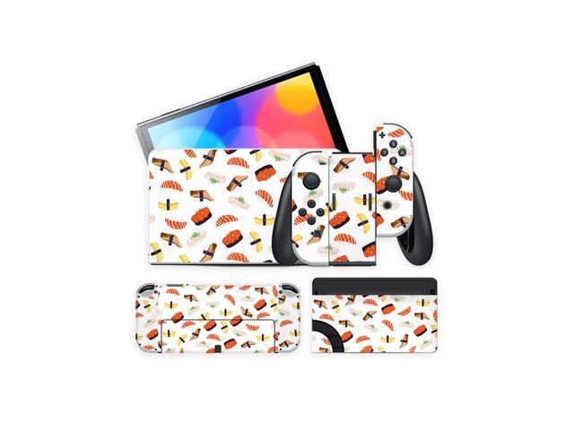 Mytrix Full Body Sushi Skin Sticker Set for Nintendo OLED Switch, Decal Sticker Wrap Cover, For Switch OLED Console Faceplate Dock Grip And JoyCon...