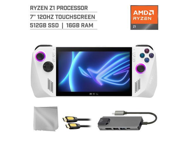 ASUS ROG Ally 512GB Gaming Handheld 7-inch Touchscreen 120Hz FHD 1080p AMD Ryzen Z1 Processor, Mytrix Hub, HDMI Cable, 3 Accessories: 4 in 1 Bundle
